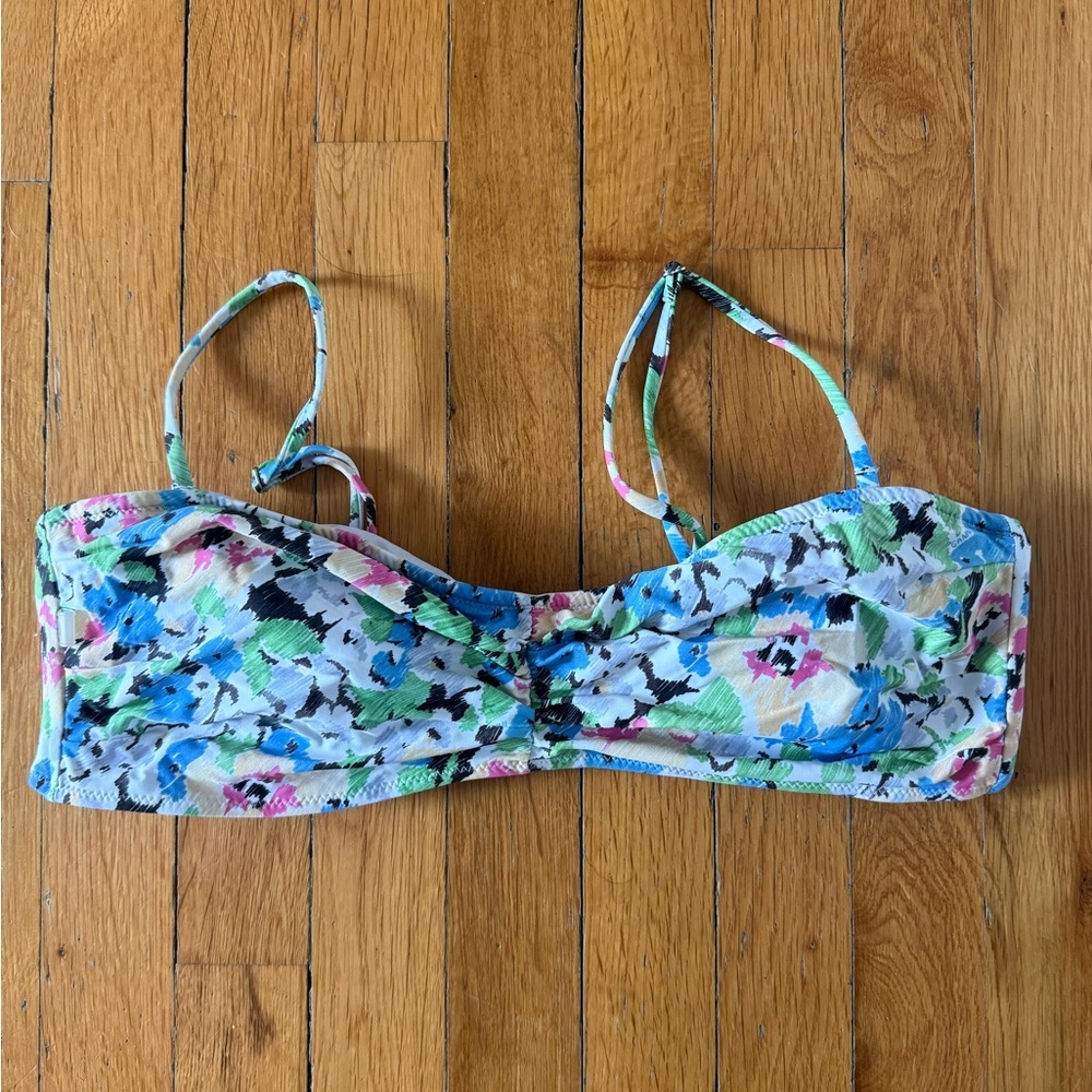 GANNI Bikini Top Bathing Suit TOP ONLY Multicolor size 44
